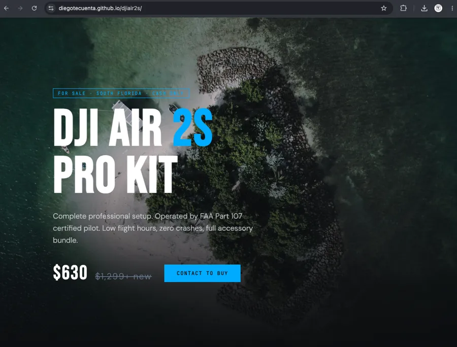 DJI Air 2S Pro Kit demo